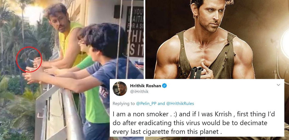 Hrithik Roshan Smoking? | AVS TV Network - bollywood and Hollywood